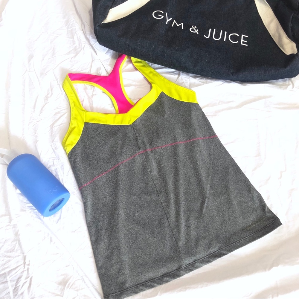 New Balance Racerback Gray Yoga Activewear Tank